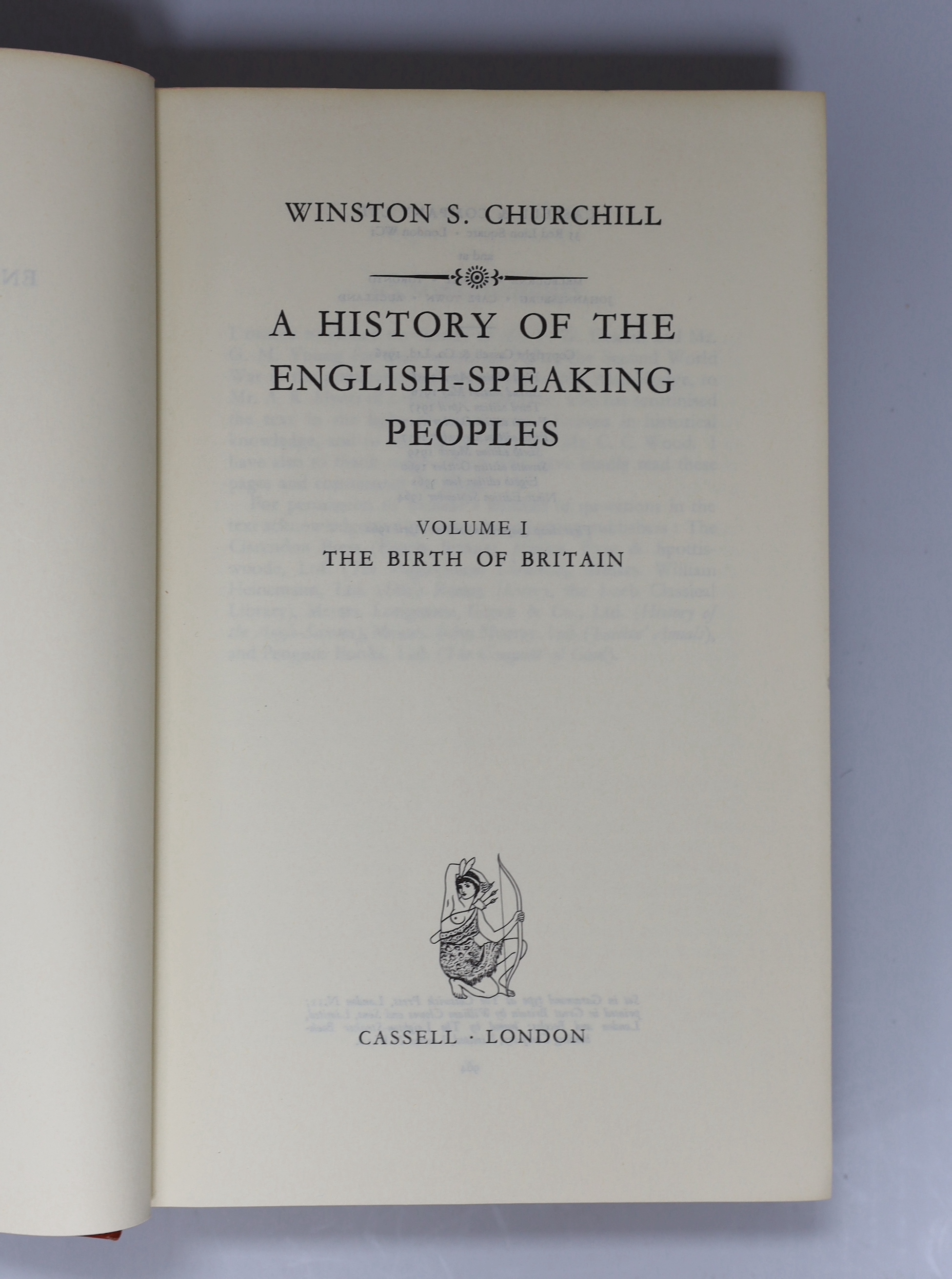 Winston S. Churchill, A History of the English-Speaking Peoples, volumes I-IV